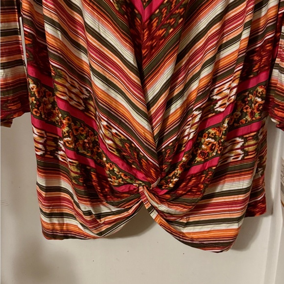 Ruby Rd. Multicolor Striped Blouse - Picture 4 of 5